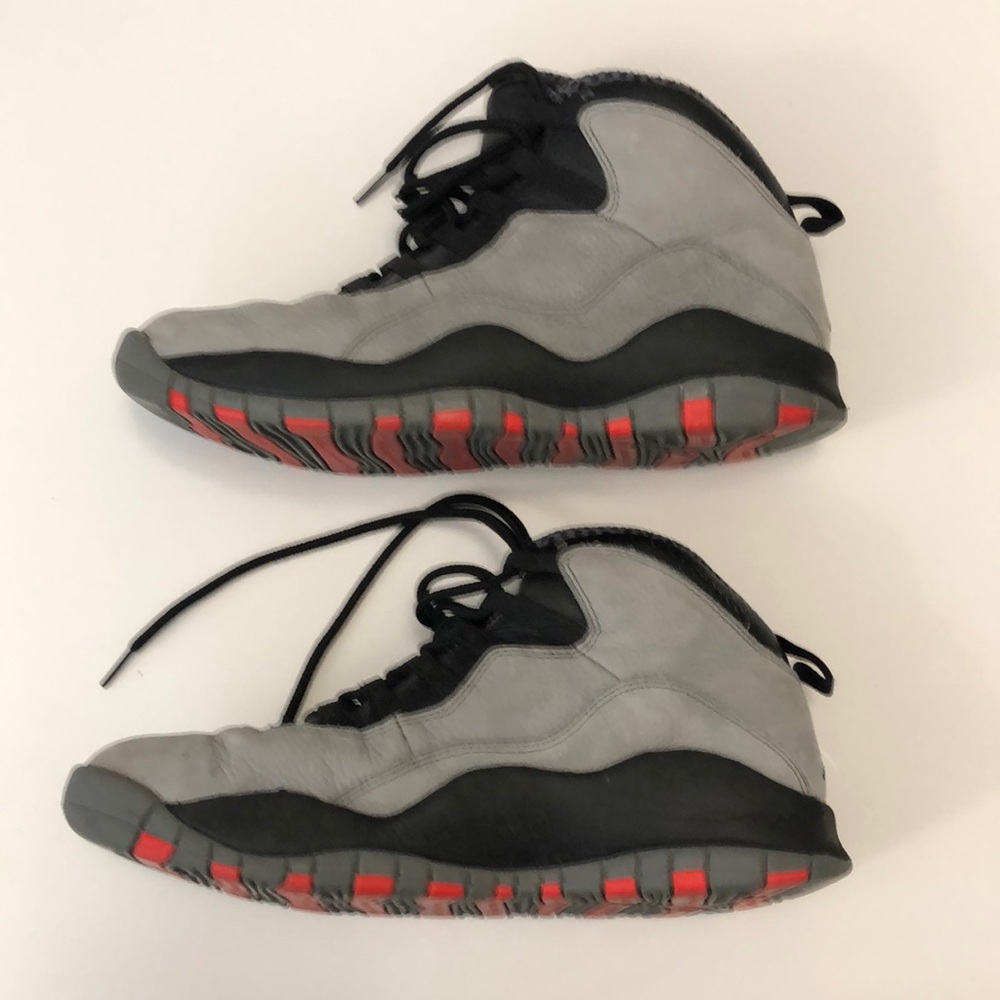 Air Jordan 9.5 Retro 10 Cool Grey Infrared Black Excellent Condition - Picture 5 of 7